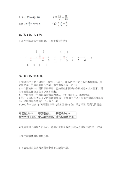 小学六年级数学摸底考试题附完整答案【精选题】.docx