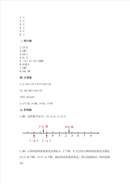 六年级下册数学期末测试卷及完整答案有一套