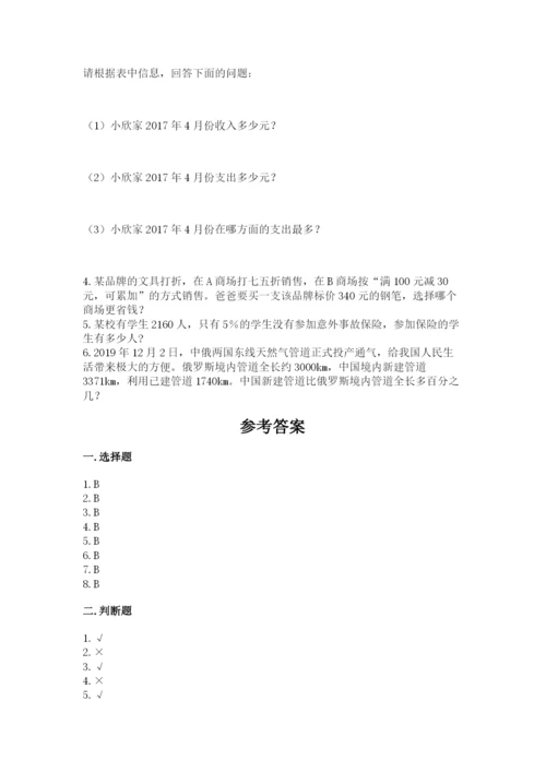 人教版六年级下册数学期末测试卷【名校卷】.docx
