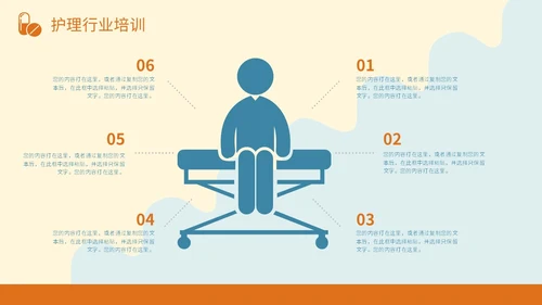 橙蓝色插画风护理行业医学医疗卫生培训课件PPT