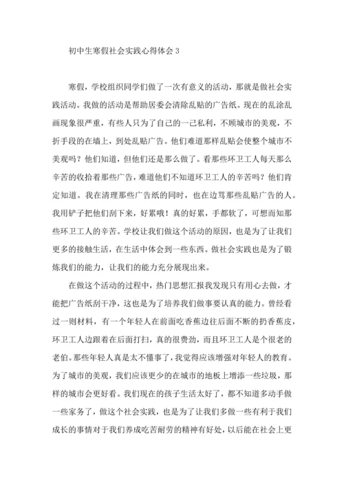 初中生寒假社会实践心得体会.docx