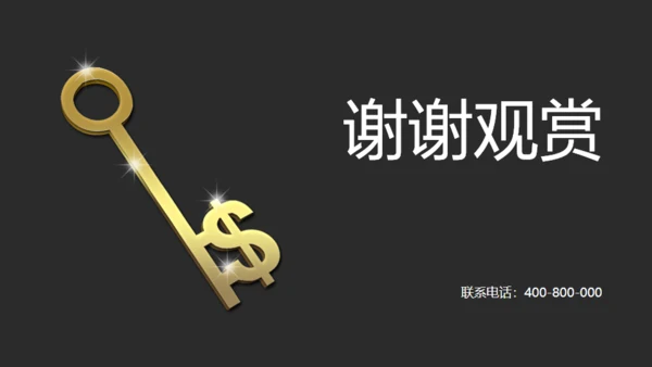 金钥匙金融问题解决方案通用PPT模板
