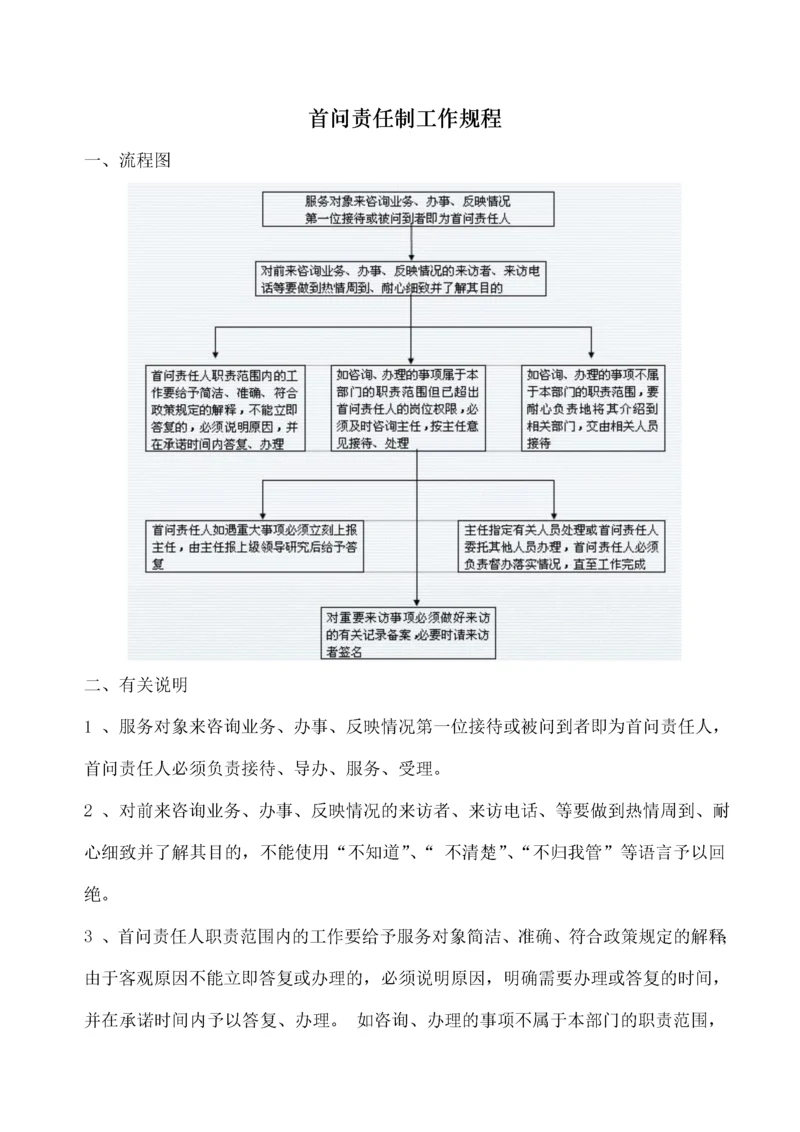 首问责任制工作规程.docx