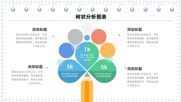 扁平多彩是数据分析可视化树状图表PPT