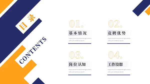 简约岗位竞聘个人简历竞聘述职自我介绍ppt模板竞聘1