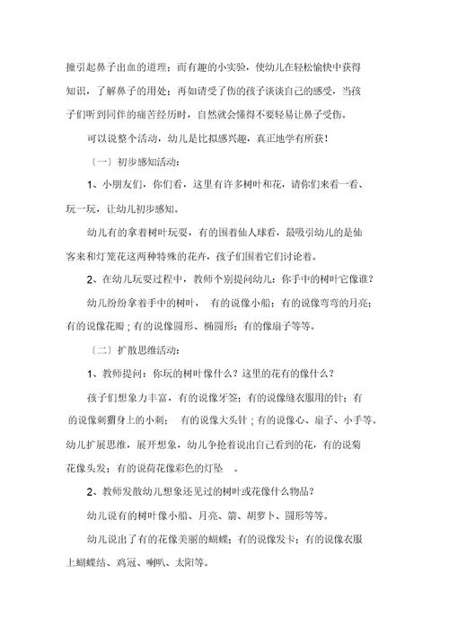 中班幼儿园教案及教学设计范文锦集七篇精选