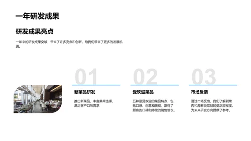 年度菜品研发报告PPT模板