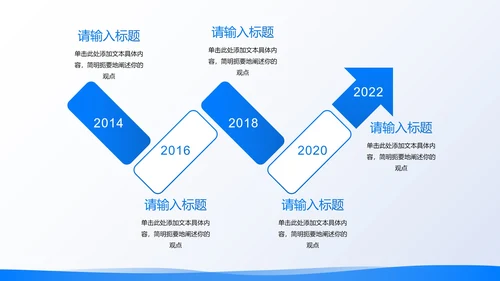 卡通插画高级现代企业发展时间轴PPT模板