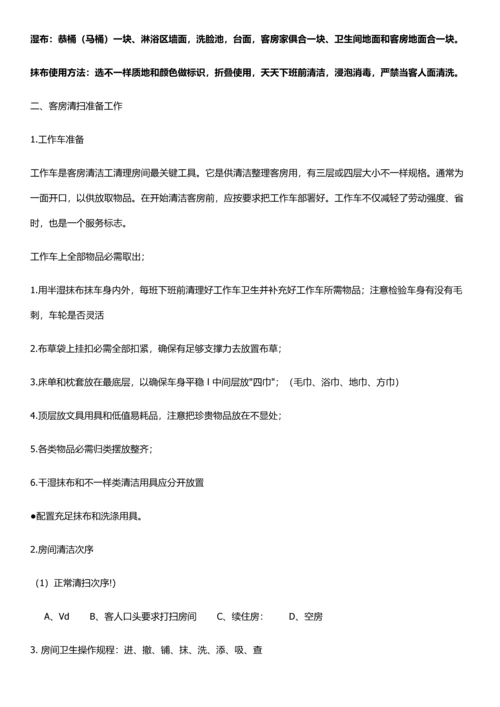 客房各个岗位职能职责.docx