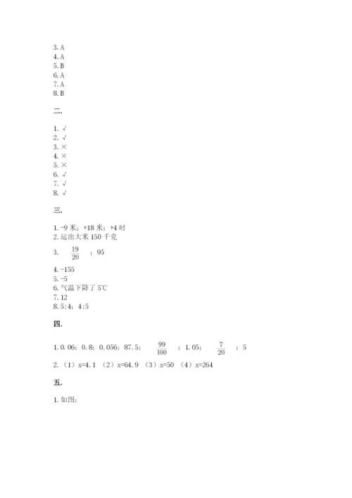 西师大版数学小升初模拟试卷含完整答案【必刷】.docx