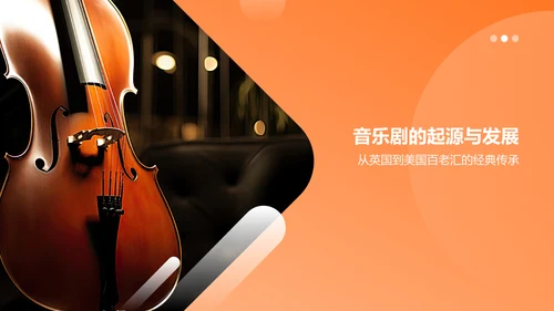 橙色音乐剧PPT模板