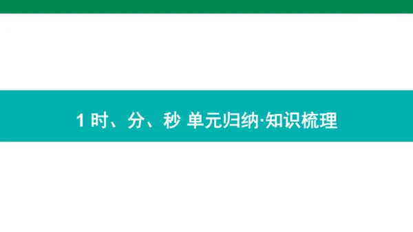人教版数学三年级上册期中复习 单元归纳·知识梳理  课件(共23张PPT)