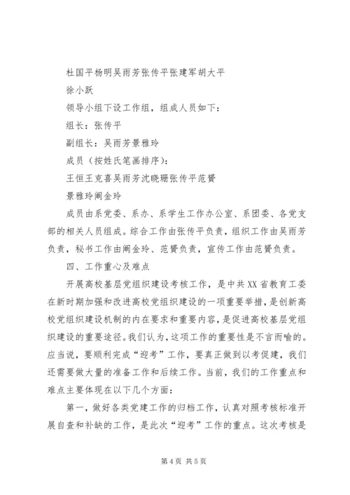 迎接省民办高校基层党组织建设工作考核实施方案 (4).docx