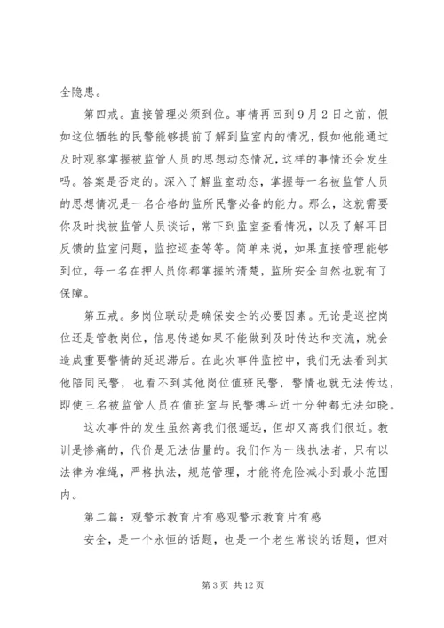 观哈尔滨XX县区看守所警示教育片有感.docx