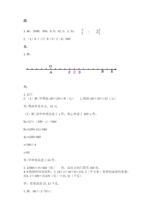 青岛版六年级数学下学期期末测试题及完整答案【全优】.docx