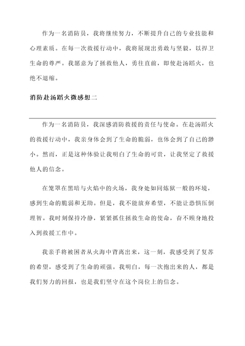 消防赴汤蹈火微感想