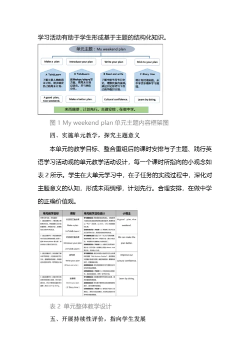 基于主题意义探究的小学英语单元整体教学.docx