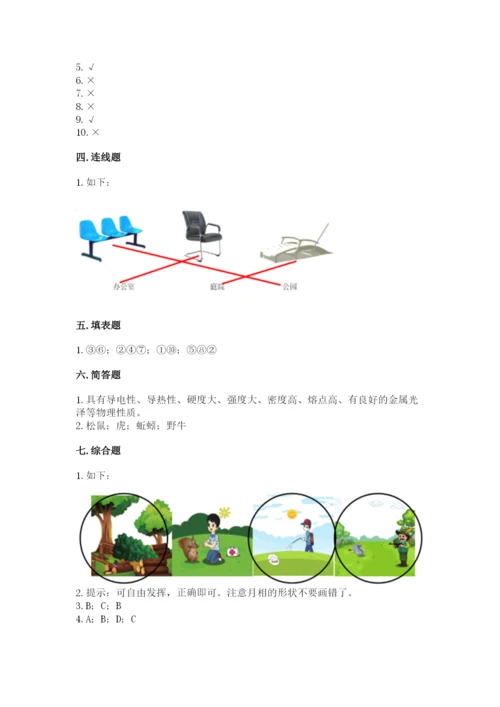 教科版二年级上册科学期末考试试卷附参考答案【轻巧夺冠】.docx