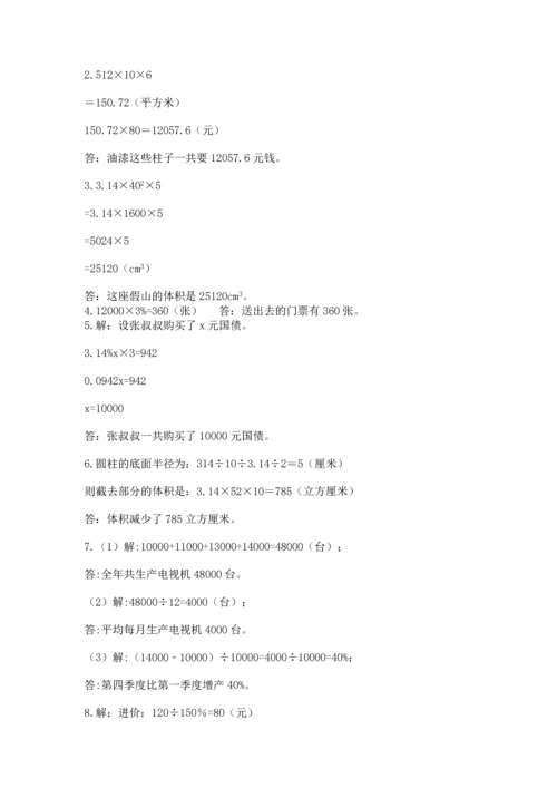 小升初数学应用题50道附答案.docx