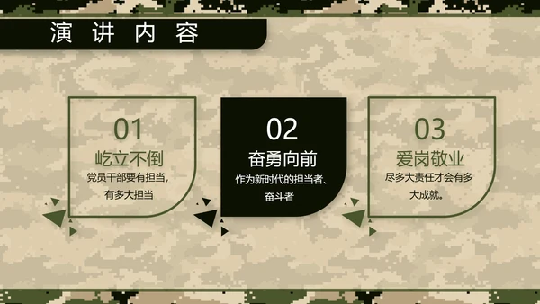 八一军事部队士兵职责汇报PPT动态模板
