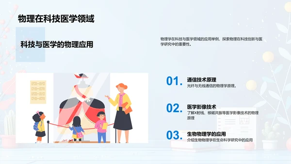 物理课程导览PPT模板