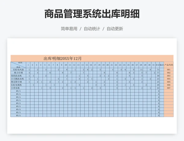 商品管理系统出库明细