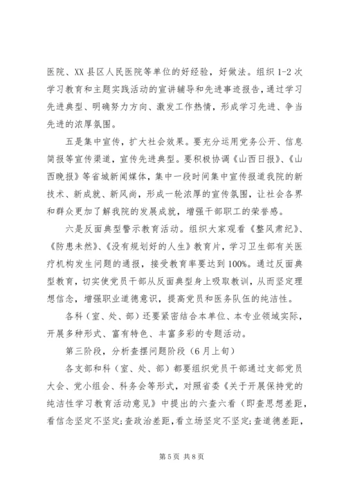 保持党的纯洁性学习教育活动实施意见.docx