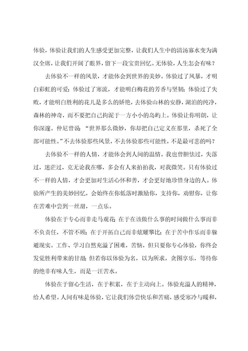 有味作文600字