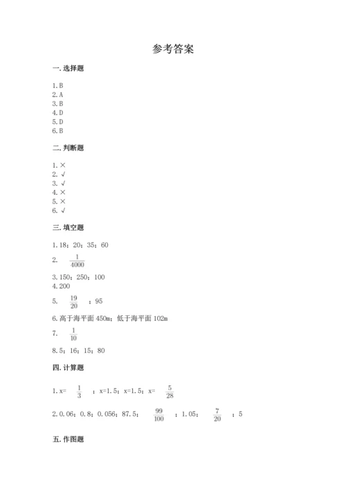 北师大版六年级下册数学期末测试卷加解析答案.docx