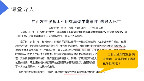 生活中常见的盐初高中化学PPT课件