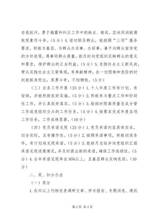 机关党员积分制管理暂行办法.docx