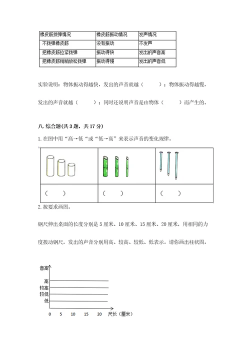 教科版科学四年级上册第二单元呼吸和消化测试卷带答案培优