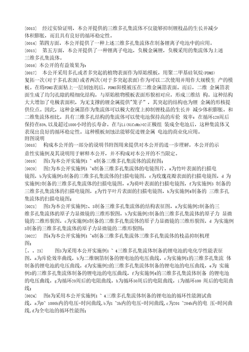 CN110854441A一种三维多孔集流体及模板刻蚀方法与应用