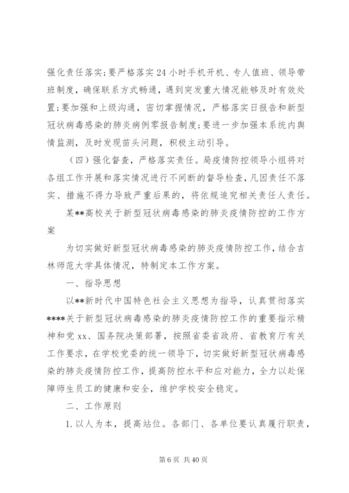 新型冠状病毒疫情防控方案.docx