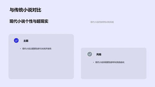 现代小说解构分析PPT模板