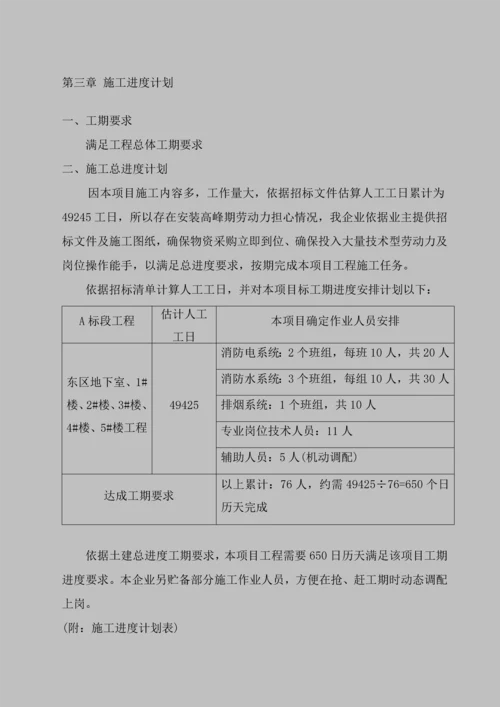 消防综合重点工程综合标准施工组织设计专业方案完整版.docx