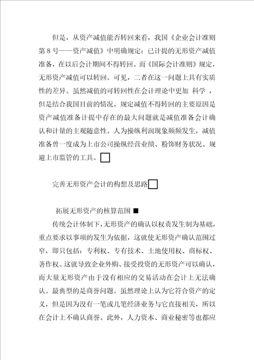 关于无形资产会计确认与计量的探讨