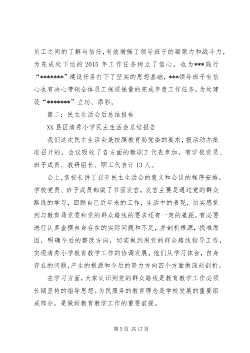 篇一：民主生活会情况报告 (5).docx