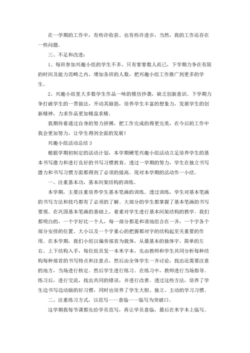 兴趣小组活动总结.docx