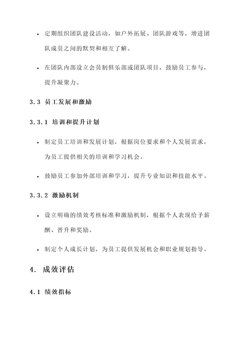 部门内部组织建设方案