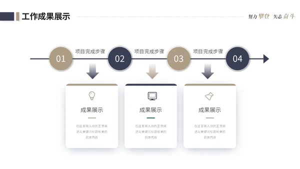 简约商务个人工作汇报工作总结述职报告ppt模板
