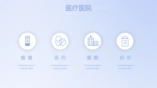 蓝色简约智能医疗工作总结汇报动态PPT模板