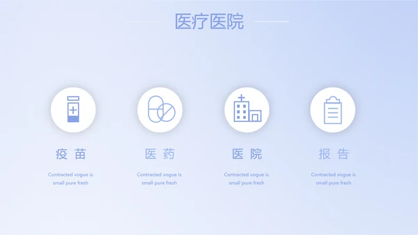 蓝色简约智能医疗工作总结汇报动态PPT模板