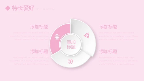粉色小清新护士专用幻灯片动态PPT模板