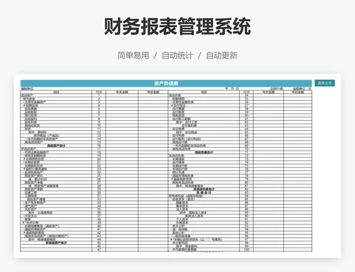 财务报表管理系统