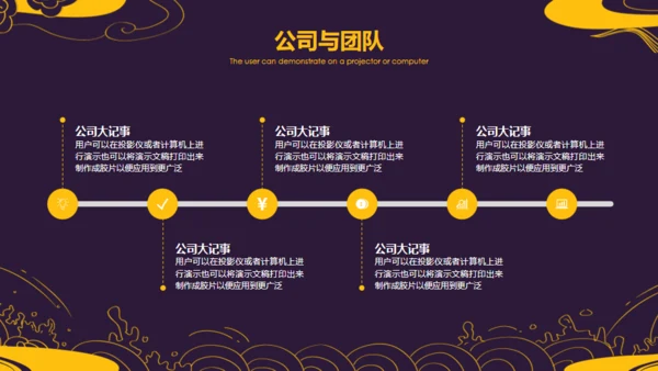 中国风中式设计云纹通用PPT模板