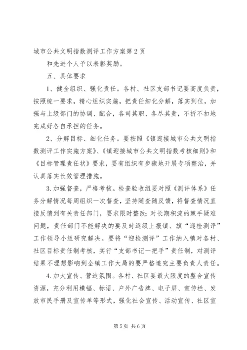 镇城市公共文明指数测评工作方案.docx