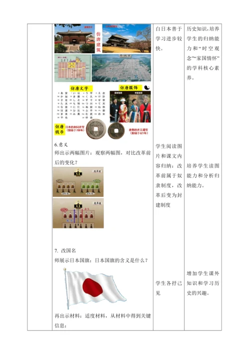 第11课  古代日本【2022-2023统编版九上历史精品备课（教学设计）】