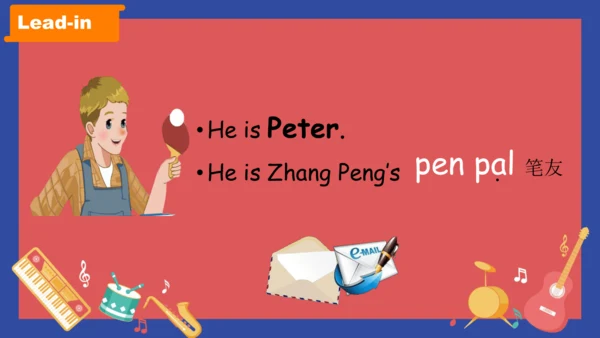 Unit 4 I have a pen pal   Part A Let's talk 课件（共27