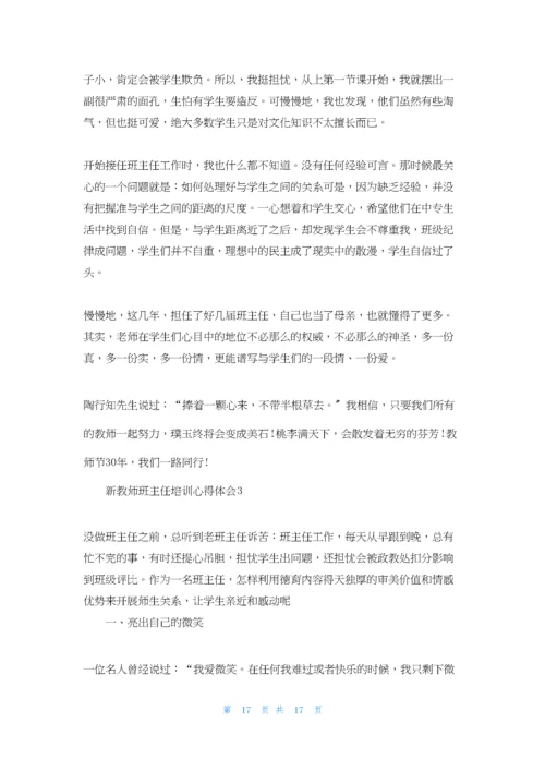 新教师班主任培训心得体会.docx